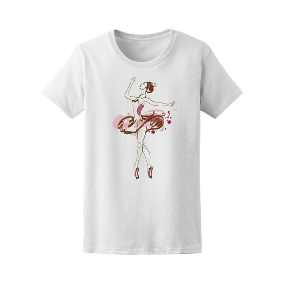 Ballet Love, Beautiful Ballerina T-Shirt Women -Image by Shutterstock, Female Small