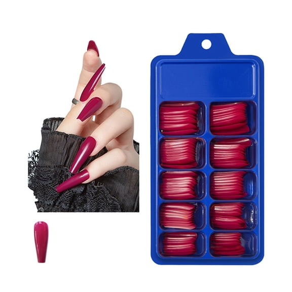 Ballet Nail Patch Solid Color Wear Euramerican Style Nails for Elegant Manicure