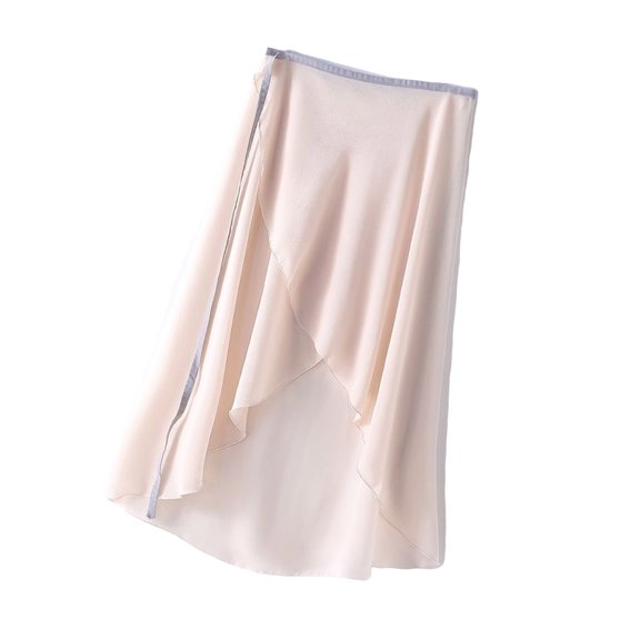 Ballet Outfit Lightweight Wrap Skirt for Dancers Women Adjustable Waist Ties Gymnastics High Low Over Scarf for Leotards
