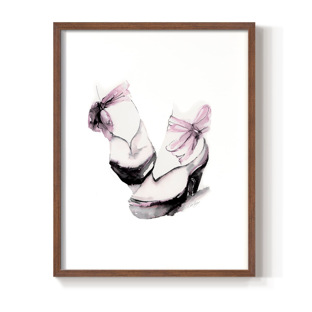 Ballet Platform in Paper Solid Wood 11 x 14 Framed Print