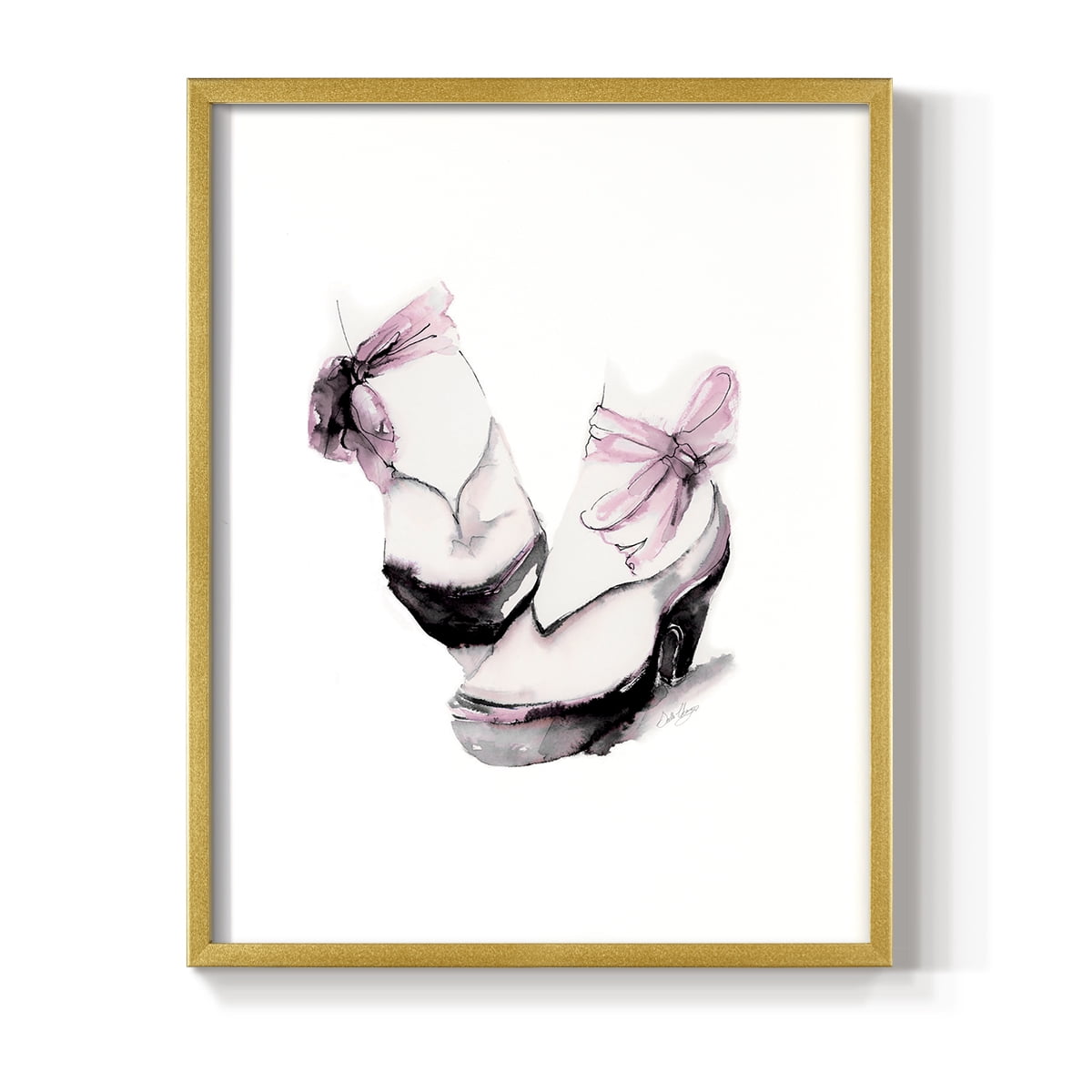 Ballet Platform in Paper Solid Wood 11 x 14 Framed Print