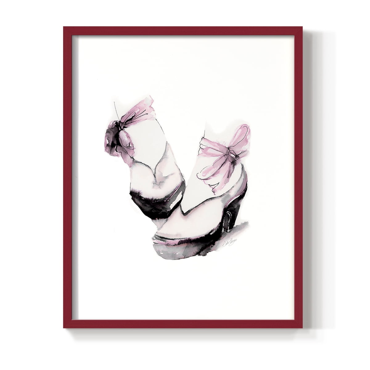 Ballet Platform in Paper Solid Wood 11 x 14 Framed Print