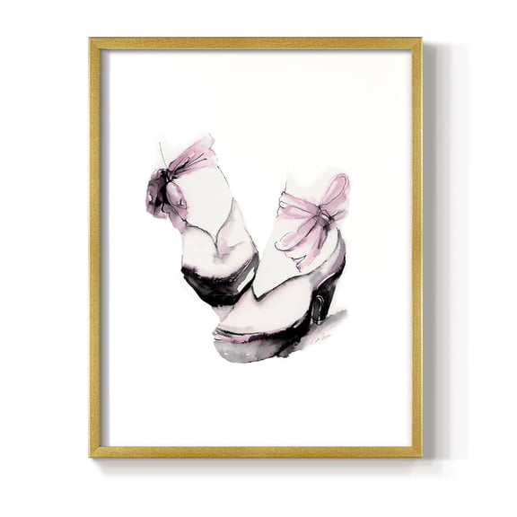 Ballet Platform in Paper Solid Wood 8 x 10 Framed Print