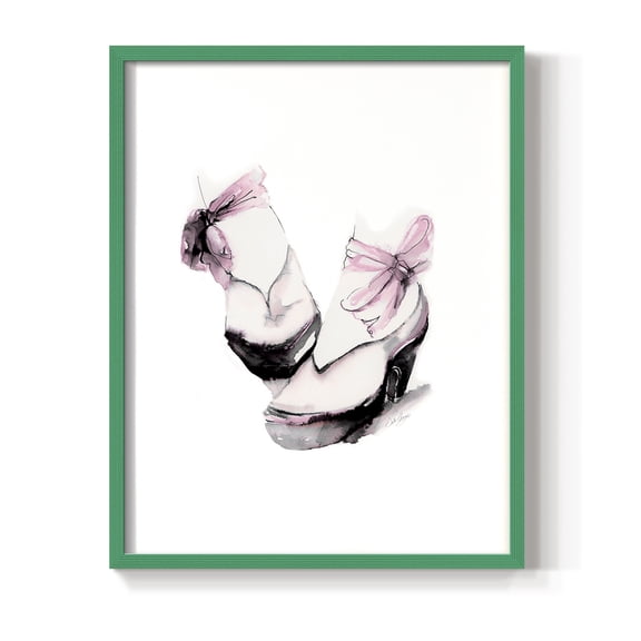 Ballet Platform in Paper Solid Wood 8 x 10 Framed Print