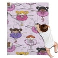 thumbnail image 1 of Ballet Princess Girls Pattern Blanket,Comfortable Soft Lamb Wool Throw Blanket,All Season,Warm Lightweight Blankets for Sofa Bed Couch Living Room Chair,30"x40", 1 of 4