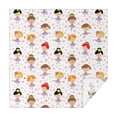 thumbnail image 1 of Ballet Princess Girls Pattern Square Tablecloth,Waterproof Square Table Cover,Wipeable Spillproof Washable Table Cover for Home Kitchen Party Decor 60"x60"(152x152cm), 1 of 6