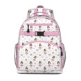 thumbnail image 1 of Ballet Princess Pattern Backpack for School,Cute School Bag,Schoolbag with Adjustable Shoulder Straps & Padded Back,15.25"x11.5"x5.25", 1 of 5
