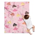thumbnail image 1 of Ballet Princess Pattern Blanket,Comfortable Soft Lamb Wool Throw Blanket,All Season,Warm Lightweight Blankets for Sofa Bed Couch Living Room Chair,30"x40", 1 of 4