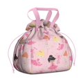 thumbnail image 1 of Ballet Princess Pattern Drawstring Lunch Bag Women - Drawstring Lunch Bag Insulated for Work Office - Stain-Resistant Large Lunchbags for Women with Multi-Pockets, 1 of 6