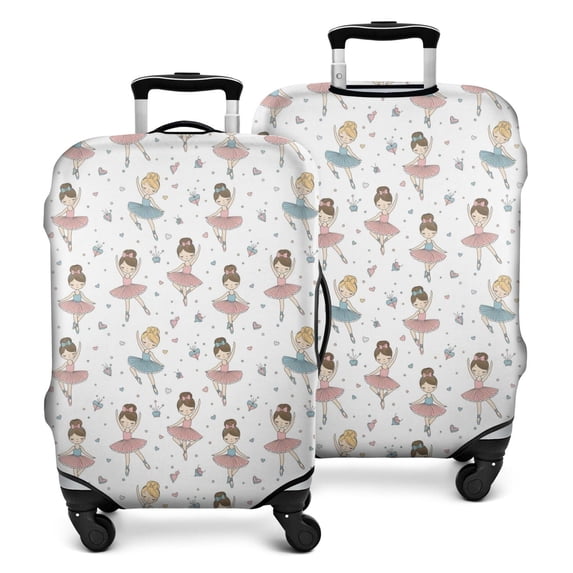 Ballet Princess Pattern Luggage Cover Fashion Suitcase Cover Baggage Covers Fit 25-28 Inch Luggage (Go Travel)