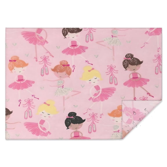 Ballet Princess Pattern Rectangle Tablecloth 60"x84",Waterproof Polyester Rectangle Table Cloth, Wipeable Spillproof Polyester Tablecloth for Dining, Camping, Indoor and Outdoor