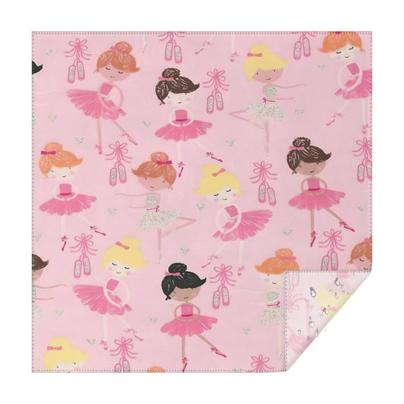 Ballet Princess Pattern Square Tablecloth,Waterproof Square Table Cover,Wipeable Spillproof Washable Table Cover for Home Kitchen Party Decor 60"x60"(152x152cm)