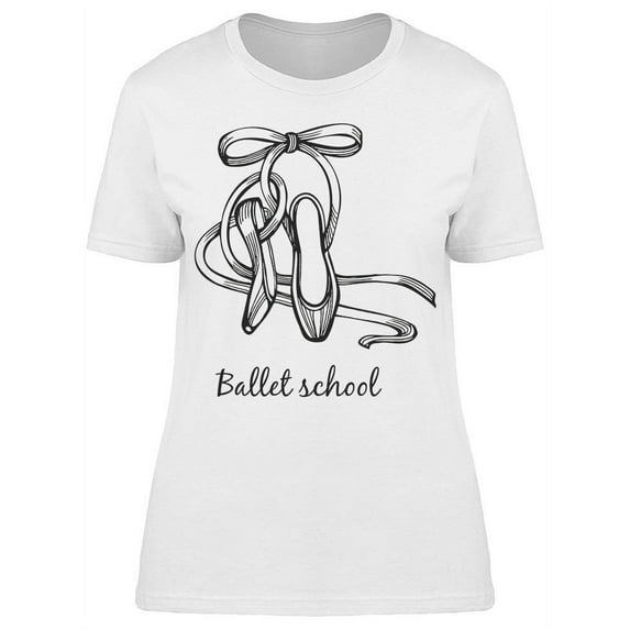 Ballet School Pointe Sketch T-Shirt Women -Image by Shutterstock, Female Large