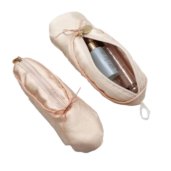 Ballet Shoe Cosmetic Bag Portable Makeup Travel Bag, Cosmetic Organizer for Women Girls and Dance Lovers Office&Craft&Stationery