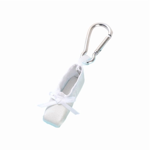 Ballet Shoe Keychain Pendant Charm Ballet Shoe Backpack Decoration for Women Bag Car Keyring Gift for Dance Lovers