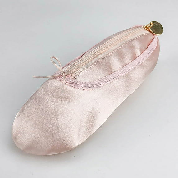 Ballet Shoe Makeup Bag, Portable Shoe Shape Makeup Tools Organizer, Waterproof Travel Makeup Bag for Women, Make Up Bag Unique Gift for Dancers & Dance Lovers
