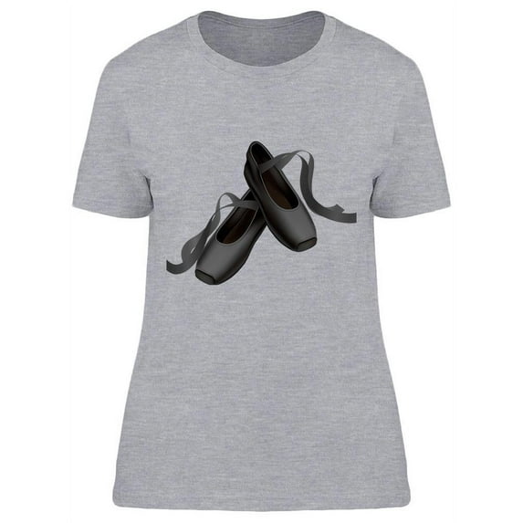 Ballet Shoes Design T-Shirt Women -Image by Shutterstock, Female Small