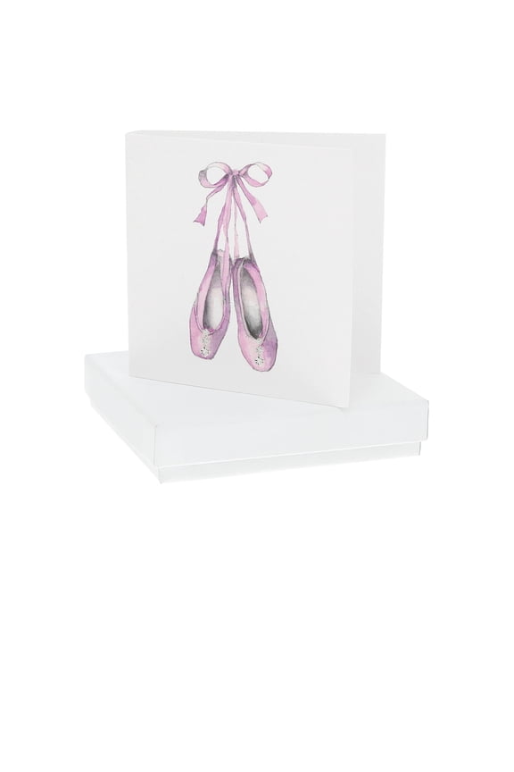Company - Ballet Shoes - 10mm Sterling Silver Cubic Zirconia Drop Earrings