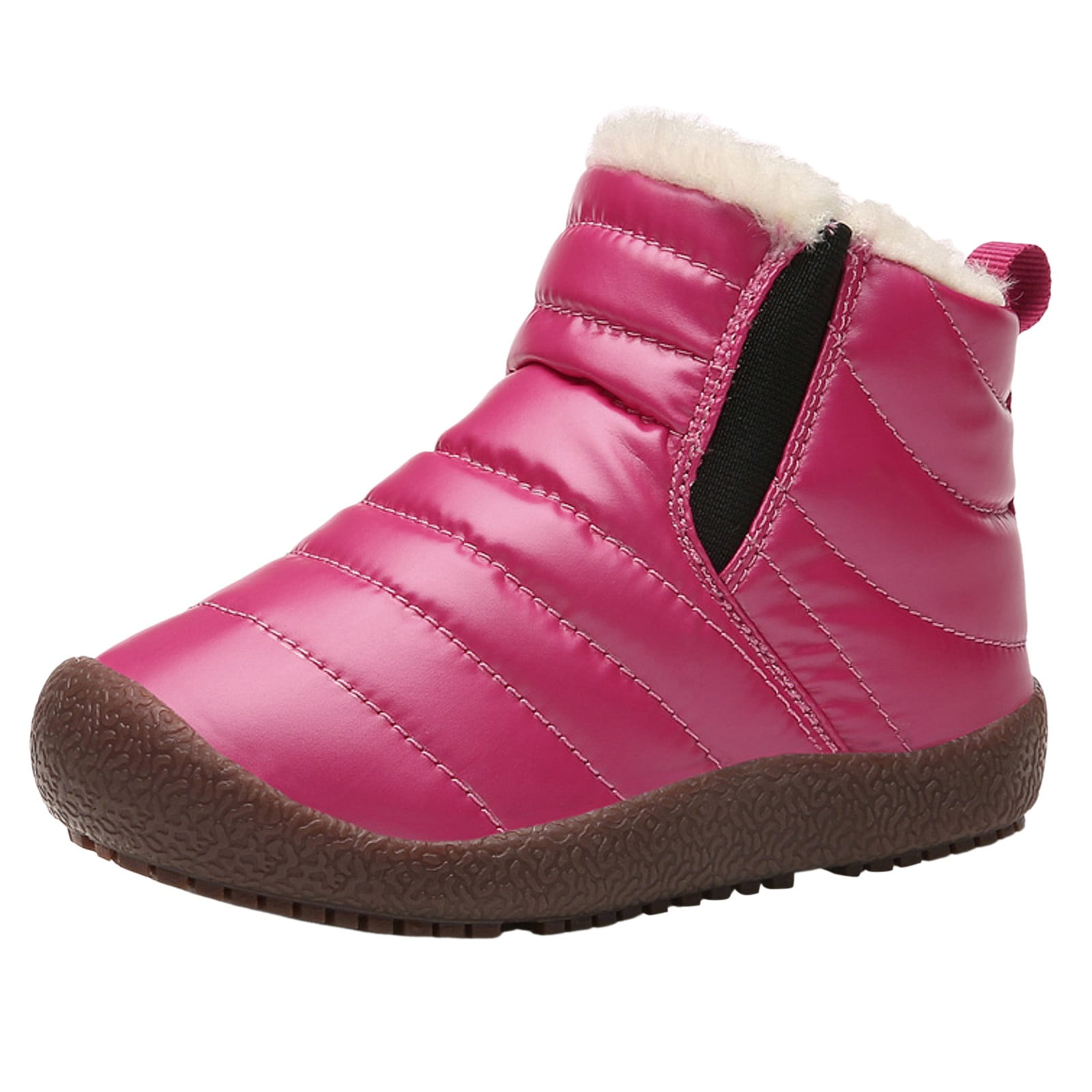 Ballet Shoes for Girls Size 13 White Children Shoes Comfortable Soft Sole Plus Velvet Warm Snow