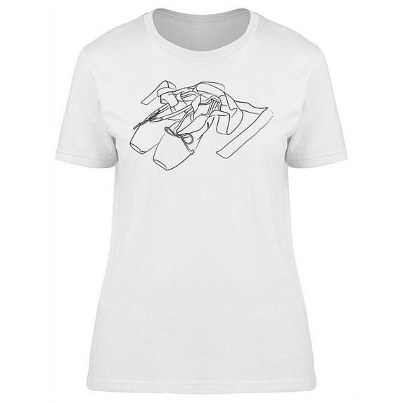 Ballet Shoes Poly Style T-Shirt Women -Image by Shutterstock, Female 3X-Large
