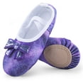 thumbnail image 1 of Ballet Shoes Split-Sole Glitter Flats Dance Shoes for Girls Toddler/Kid (WX55-09,33), 1 of 6