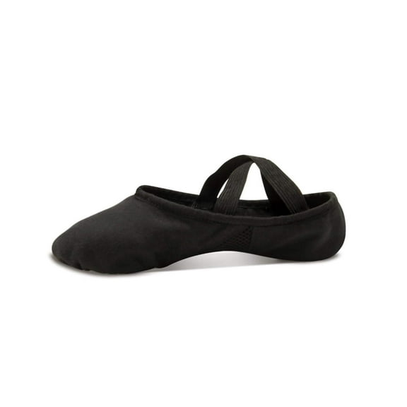 Ballet Shoes Split Sole Leather DANZ N MOTION 381 Black 10 Adult