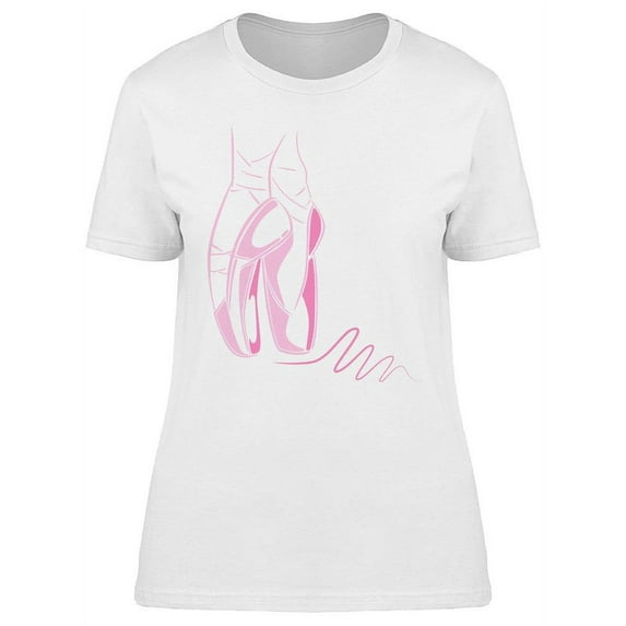 Ballet Shoes T-Shirt Women -Image by Shutterstock, Female Small