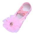 thumbnail image 1 of Ballet Shoes for Girls Canvas Dance Flats Practice Slippers Split Soft Sole Lace Yoga Gymnastics Shoes, 1 of 3