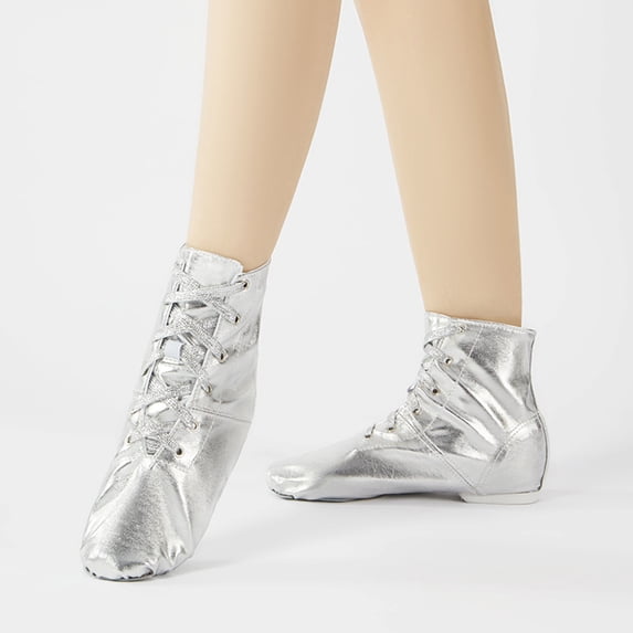 Ballet Shoes for Girls Soft Sole PU Leather Jazz Shoes, Solid Color Modern Yoga Practice