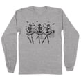 thumbnail image 1 of Ballet Skeletons Long Sleeve Shirt Unisex X-Large Grey, 1 of 5