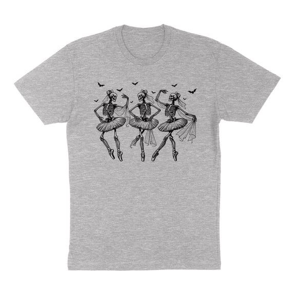 Ballet Skeletons Shirt Unisex Medium Grey