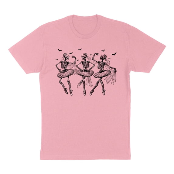 Ballet Skeletons Shirt Unisex Medium Pink