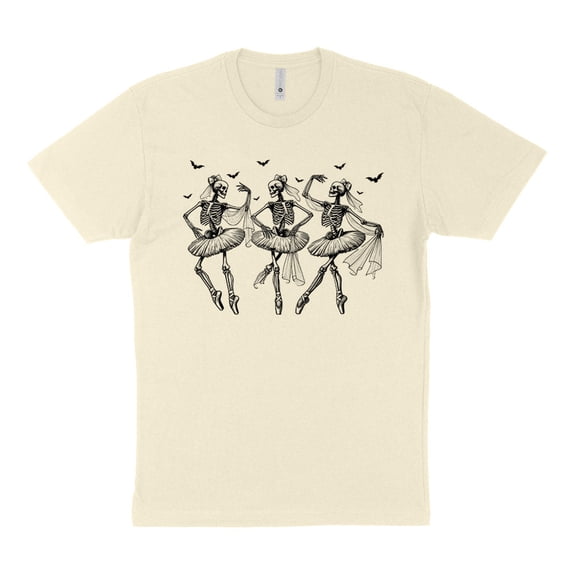 Ballet Skeletons Shirt Unisex X-Small Natural
