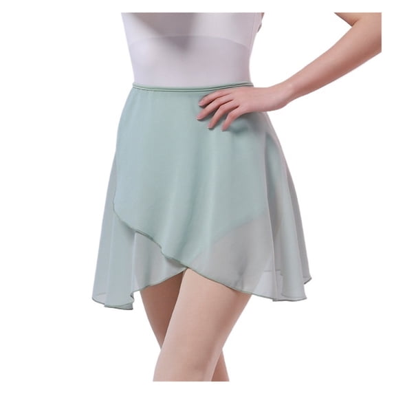 Ballet Skirt Adult Chiffon Dance Skirt For Women Long Wrap Ballet Skate Skirt Adjustable Buckles Ballerina Dance Wear