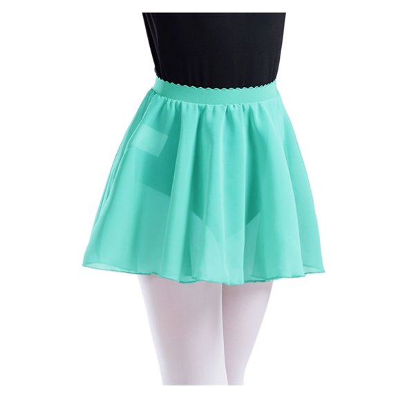 Ballet Skirt Girls Dance Chiffon Skirt Elastic Waist Dance Skirt for Girls Tutu Skirt for Ballet