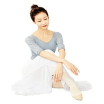 Ballet Skirt Gymnastics Leotard Practice Dresses Wraps Dance Ballerina Chiffon Yoga Skirts