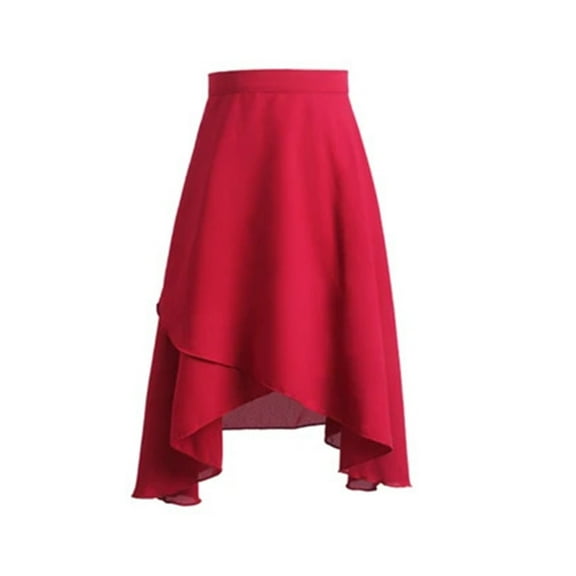 Ballet Skirt Women Adult Long Wrap Chiffon Skirt Lace Up Ballet Skate Skirt Ballerina Dance Wear