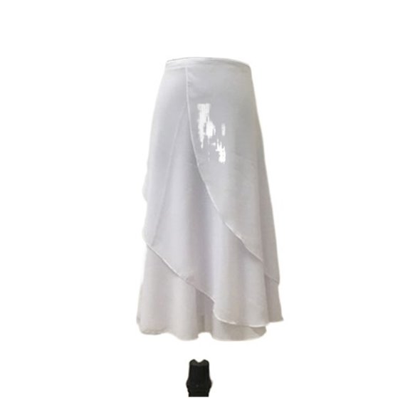 Ballet Skirt Women Adults Long Chiffon Ballet Classical Dance Skirts Lace Up Double-sided Ballet Skirts Ballet Dance