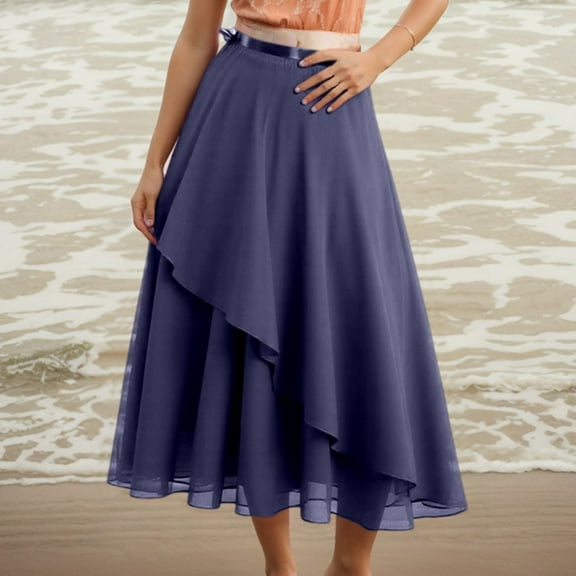 Ballet Skirt For Women Daily Use Elegant Mesh Overlay Design Versatile Wardrobe For Spring And Summer Rip Skirt Length 2 Skirt Shorts Sweat Skirt Crop Top And Skirt Set for Women Womens Leather Skirt