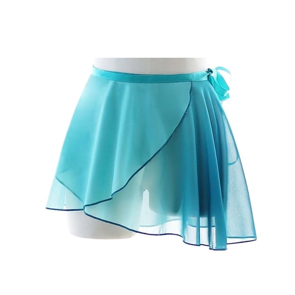Ballet Skirt Women Girl Ballet Wrap Skirt Dancewear Chiffon Practice Gradient Gymnastics Skirt