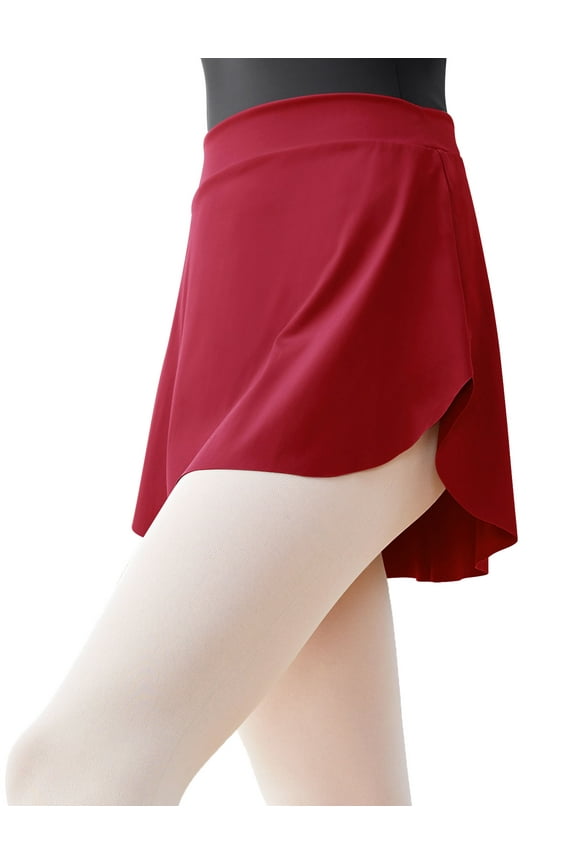 Ballet Skirt Women Nylon High Stretch Elastic Skirt