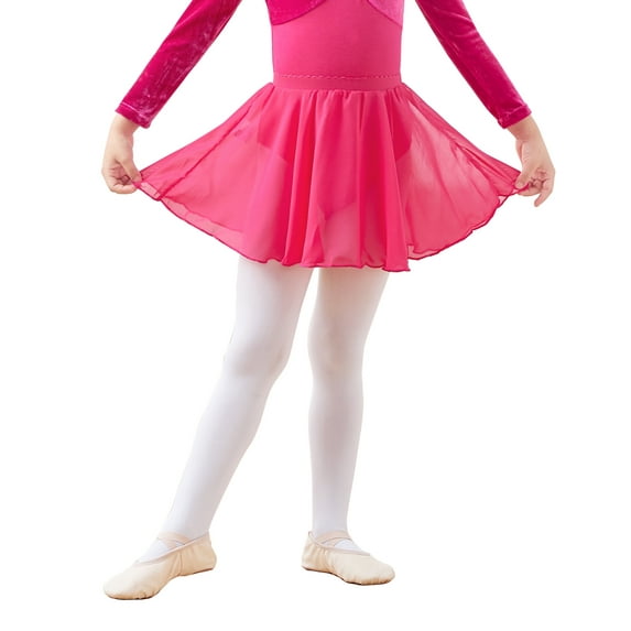 Ballet Skirts for Girl Kids Basic Chiffon Mini Dance Skirt