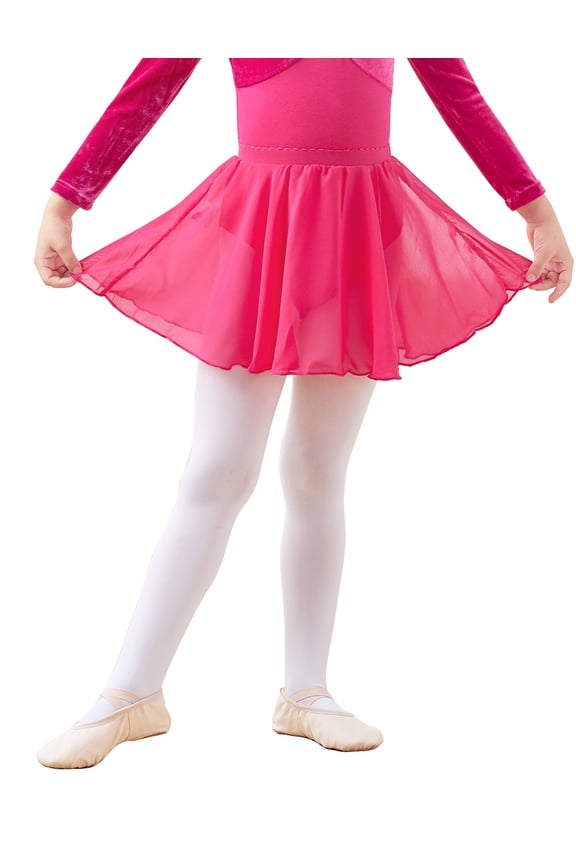 Ballet Skirts for Girl Kids Basic Chiffon Mini Dance Skirt