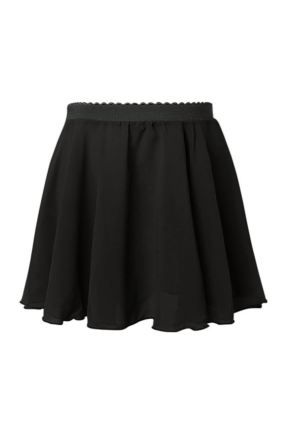 Ballet Skirts for Girl Kids Basic Chiffon Mini Dance Skirt