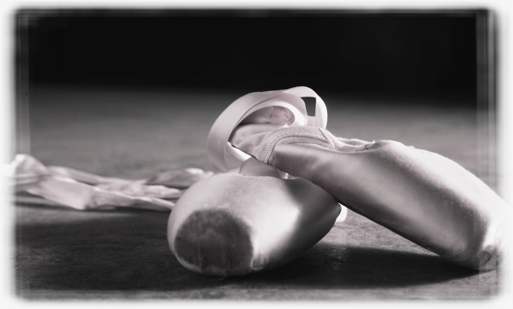 Ballet Slippers Canvas Art - Don Hammond Design Pics (18 x 10)