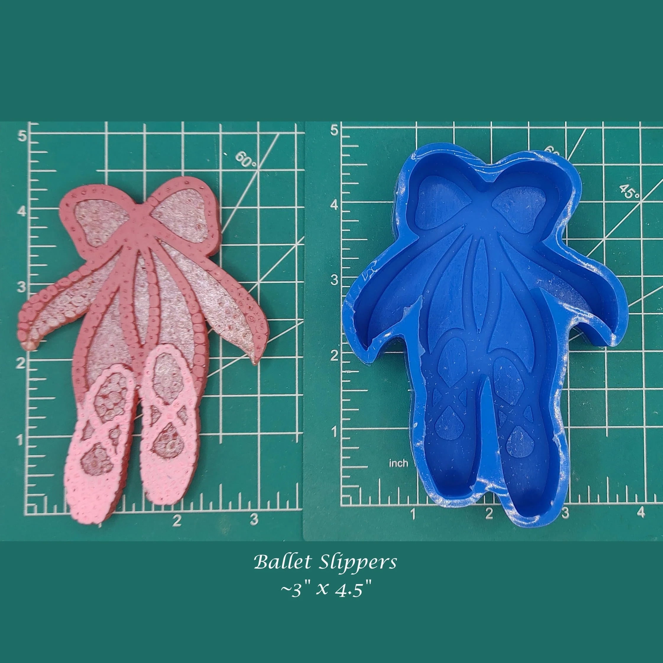 Ballet Slippers Silicone Freshie Mold