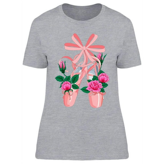 Ballet Slippers T-Shirt Women -Image by Shutterstock, Female Large