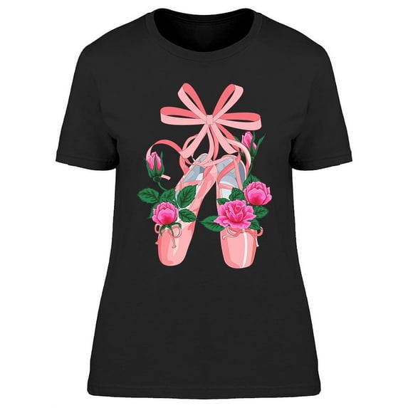 Ballet Slippers T-Shirt Women -Image by Shutterstock, Female Small