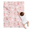thumbnail image 1 of Ballet Swan Princess Pattern Blanket,Comfortable Soft Lamb Wool Throw Blanket,All Season,Warm Lightweight Blankets for Sofa Bed Couch Living Room Chair,30"x40", 1 of 4