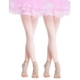 thumbnail image 1 of Ballet Tights For Toddler Girls 2 Pairs 90D Footless Stockings Pink, 1 of 5
